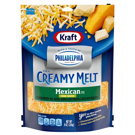 Kraft Touch Of Philly Mexican Style Four Cheeses Shredded Shop