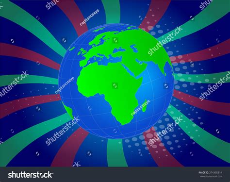 African Globe Inspirational Background Vectors Stock Vector Royalty