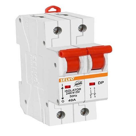 White Selvo 40a Double Pole Isolator At Best Price In Noida Selvo