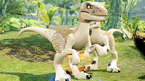 Lego Jurassic World Velociraptor Gameplay Free Roam Youtube