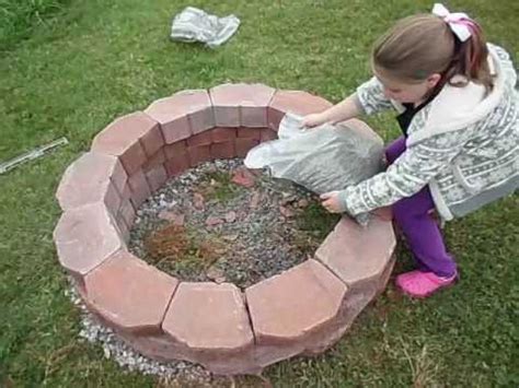 Backyard fire pits are one of the most popular of all landscaping features. How to easily build a fire pit. - YouTube