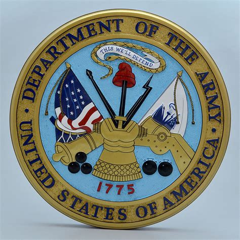 Us Department Of The Army Wall Plaque 14 Factory Direct Models
