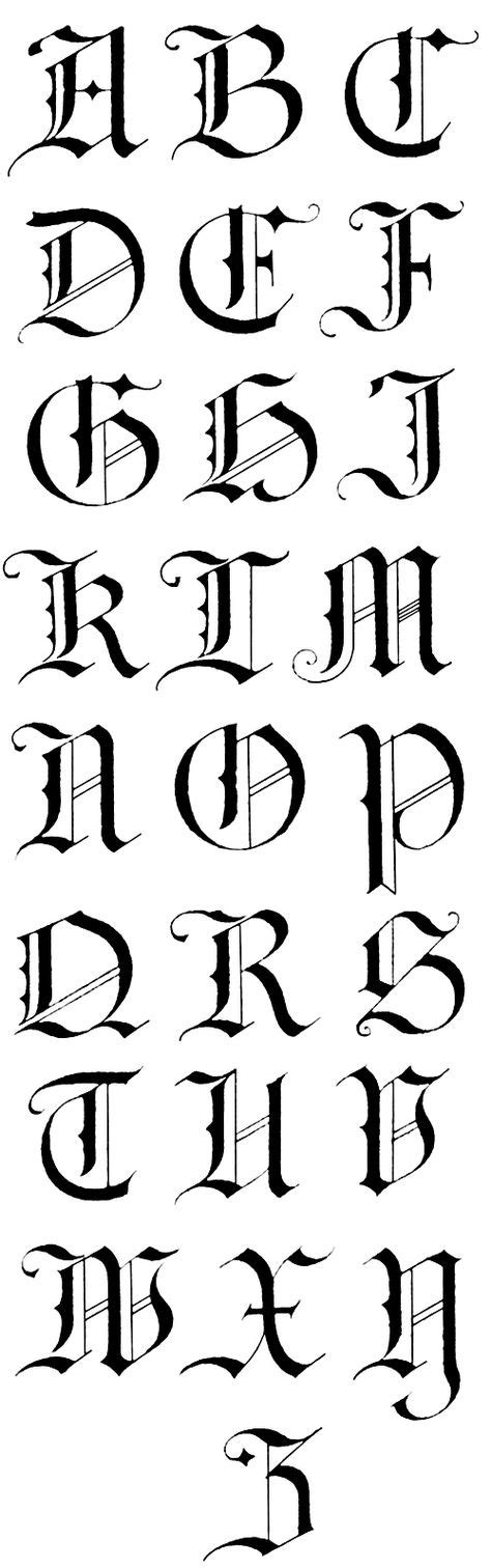 Gothic Alphabets Caligrafía Alfabeto Caligrafía Y Caligrafía Gotica