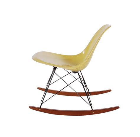 Finley lounge chair, yellow by 14karat home inc. Mid-Century Modern Rocking Chair by Charles Eames for ...