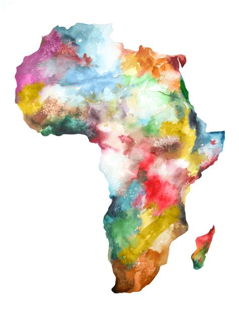Africa Map Art Map Of Africa