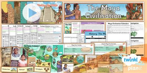 New Planit History Uks2 The Maya Civilisation Unit Pack Maya