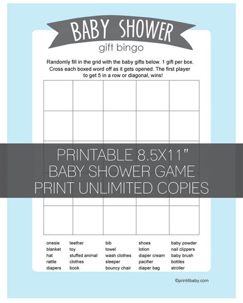This article will tell you my own experience, one of the reason why i started to create invitation card design and… Baby Shower Gift Bingo Instructions and printable game