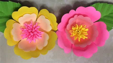 Experiment and make a variety of sizes! How to Make Beautiful Paper Flower | Making Paper Flowers ...