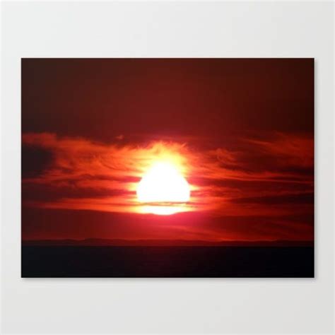 Surreal Flaming Sunset Canvas Print By Danbythesea Society6 Wall