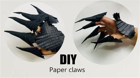 How To Make Paper Dragon Claws Gloves Origami Claws Diy Paper
