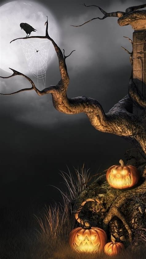 Halloween Scene Iphone Wallpapers Free Download