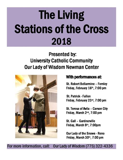The Living Stations Of The Cross Our Lady Of Wisdom