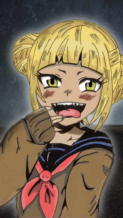 Himiko Toga Boku No Hero Academia Tongue Out Blonde Anime Girls Anime Hd Phone Wallpaper