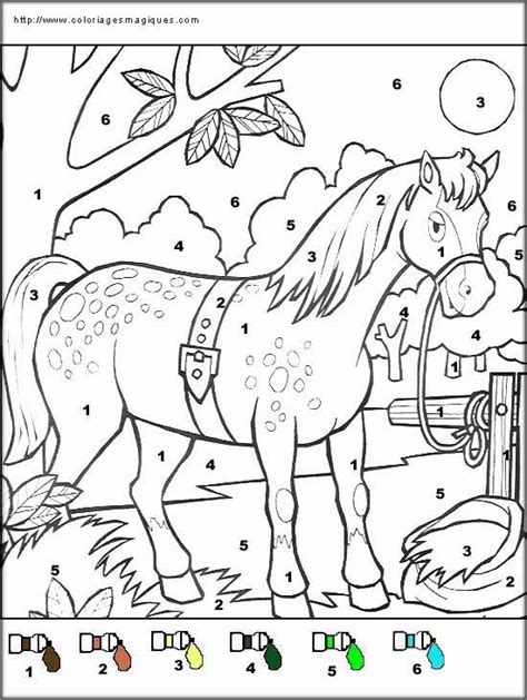 Coloriages Magiques De La Ferme School Horse Coloring Pages