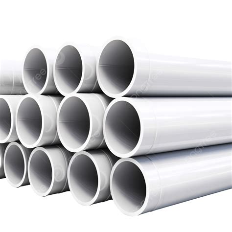 Pvc Pipes Stacked In Warehouse Tubes Pvc Pipes 3d Rendering Water