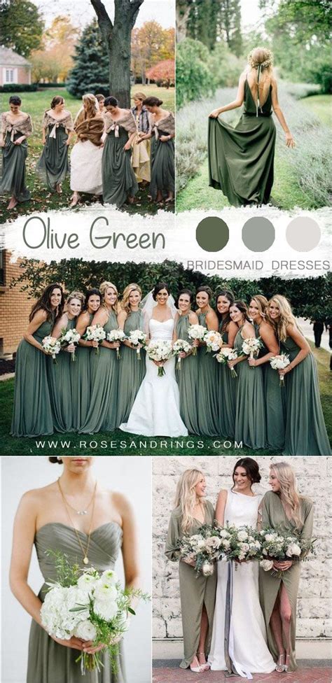 30 Olive Green Wedding Color Ideas 2022 Roses And Rings Olive Green