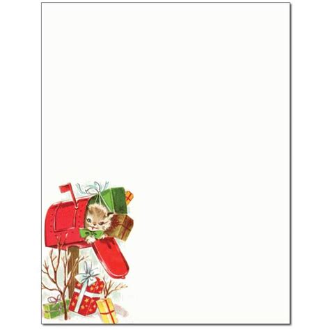 Christmas Mailbox Printable Letterhead The Image Shop