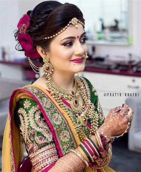 All girls plan a lot of stuff from dress to makeup to hairstyle and even selecting the hair stylist for. Niceeeeeeee | Indian bridal hairstyles, Indian wedding ...