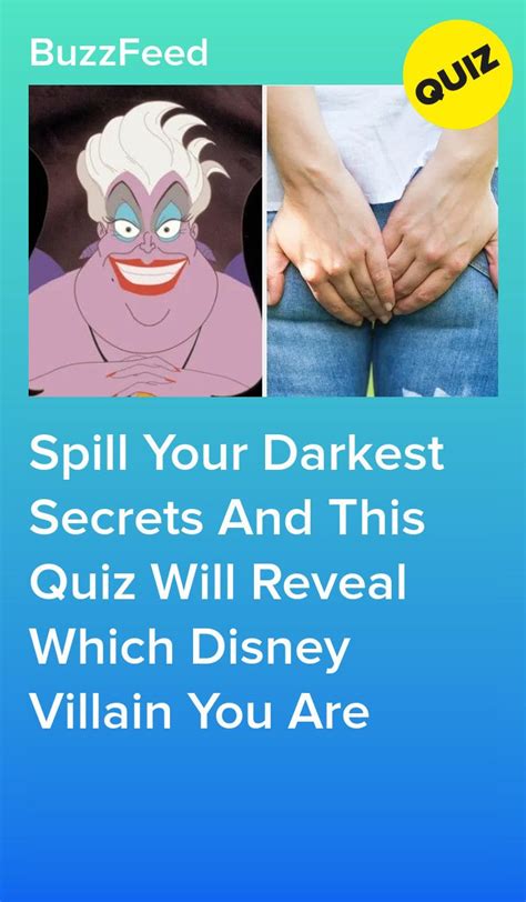Spill Your Darkest Secrets And This Quiz Will Reveal Which Disney Villain You Are Disney