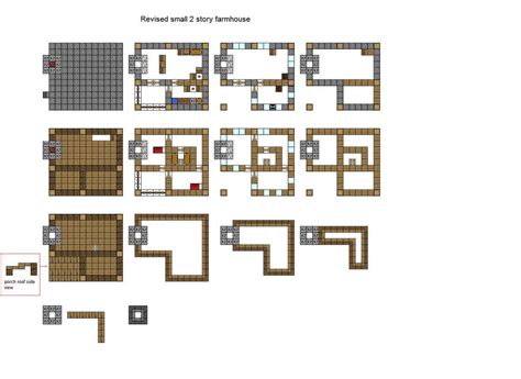 Two Floor House Blueprints Minecraft