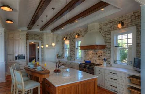 Modern Kitchen Decor With Brick Walls 25 Interior
