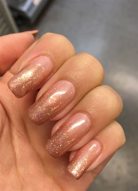 Cnd Shellac Glitter Ombre Nails Pink Ombre Nails Glitter Pink Nails