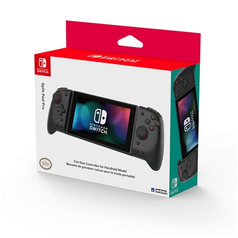 Hori Black Nintendo Switch Split Pad Pro Ergonomic Video Game