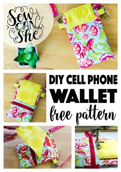 Cell Phone Wallet Free Sewing Pattern Sew Modern Bags