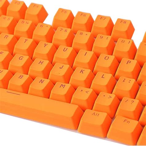 Mohaliko Orange Keycaps Pbt Keycaps 106 Keys Pbt Solid Color