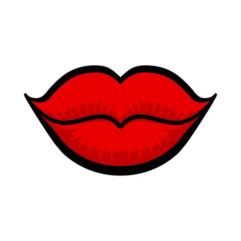 Sexy Lips Vector Icon 554550 Vector Art At Vecteezy