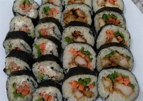 Resep Sushi Roll Ala Rumahan Norimaki Sushi Oleh Ade Aminah 14262953