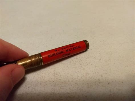 Vintage Meek Lumber Company Coal Peru Nebraska Advertising Bullet Pencil Ebay