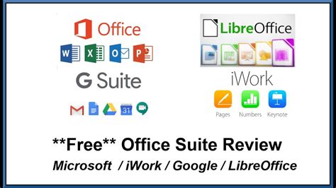 Free Office Suite Review Including Microsoft Word Excel Apple
