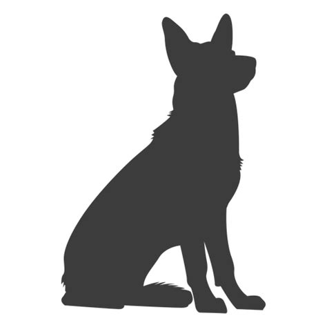 German Shepherd Sitting Silhouette Png And Svg Design For T Shirts