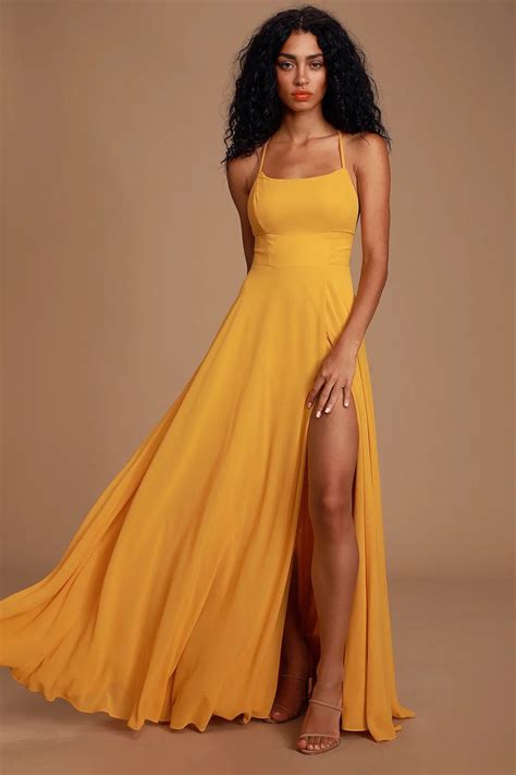 Pin By Sonya Meyer On Your Pinterest Likes Yellow Maxi Dress Yellow Bridesmaid Dresses Maxi