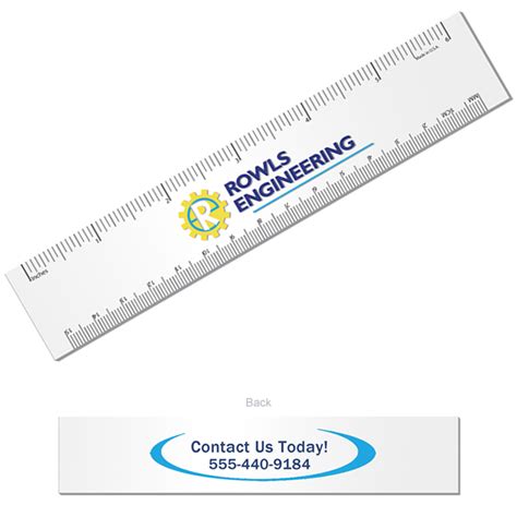 Promotional 6 Synthetic Paper Ruler Customized 6 Synthetic Paper