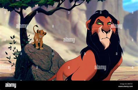 Simba And Scar The Lion King 1994 Stock Photo Royalty Free Image