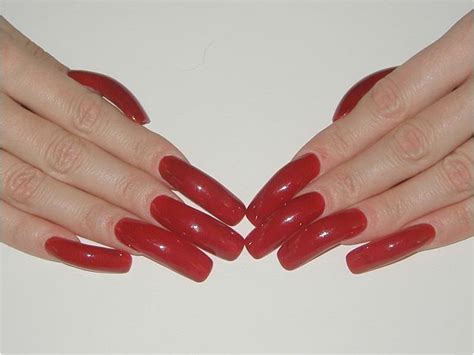 pin by asg5353 on 1 amazing powerful and gorgeous red manicures long red nails curved nails