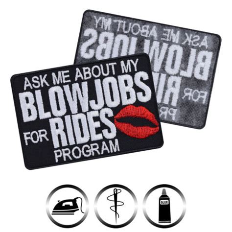 lady biker patch blowjobs for rides aufbügler rocker patch applique ebay