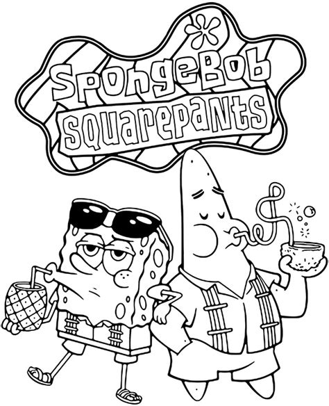 Spongebob And Patrick Coloring Page A Photo On Flickriver
