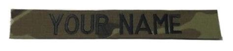 Multicam Ocp Custom Name Tape With Fastener Sew On Us Army Military