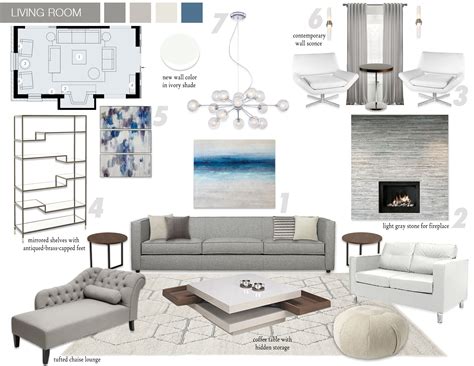 Pich Moodboard Contemporary Living Room Design Contemporary Living