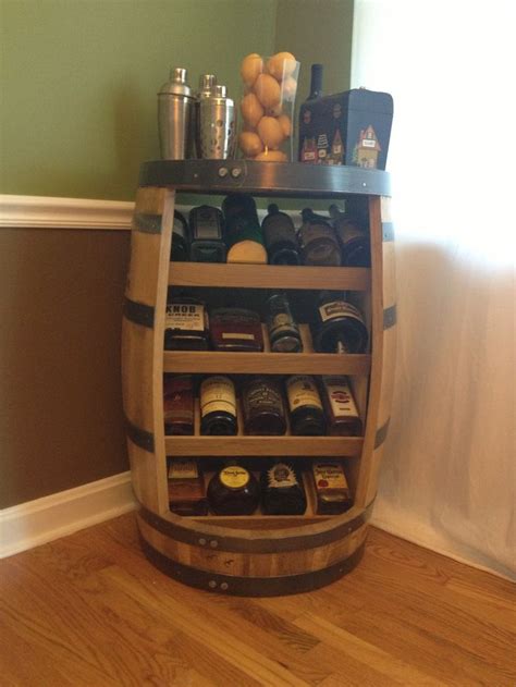 We'll take a look at some of those plans in this article so that you can get to building your liquor cabinet as quickly as possible. Old whiskey barrel turned liquor/ wine cabinet | Bourbon ...