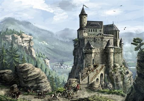 Highlands Castle Fantasy Art Landscapes Fantasy Castle Fantasy