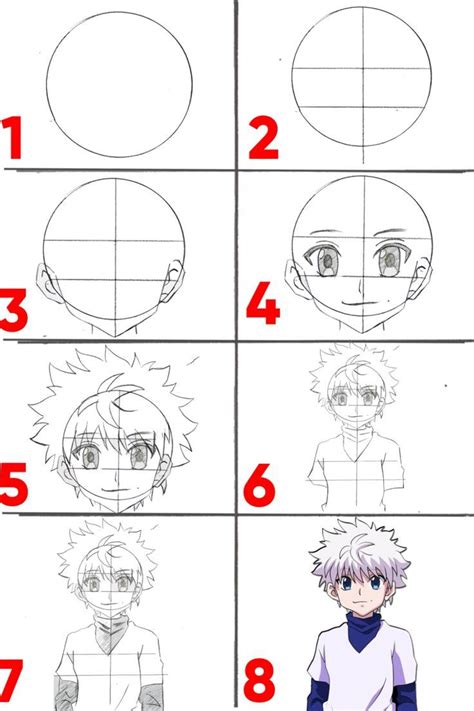 Step By Step Drawing Instructions For Anime Characters