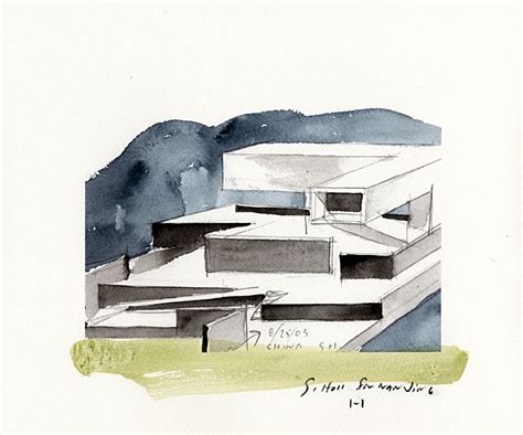 Netherlands Architecture Institute Item Watercolors By Steven Holl