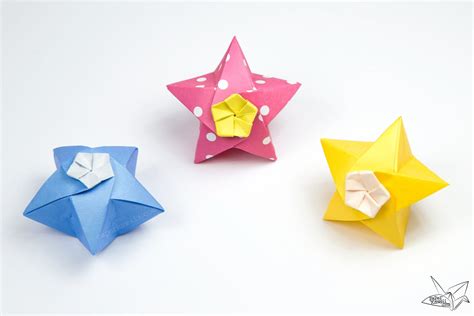 Origami Twinkle Star Tutorial Puffy Stars Origami Star Box Origami