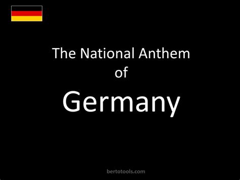 The National Anthem Of Germany With Lyrics Deutschlandlied Youtube