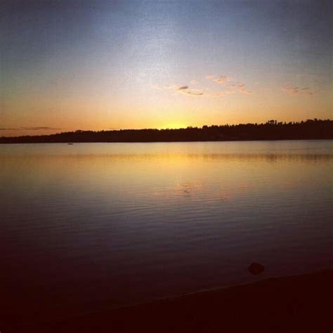 sunset over rabbit lake in kenora ontario took it going for a nice walk with my cousin