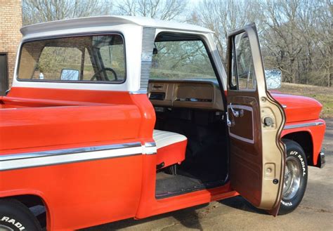 1966 Chevrolet C10 Swb Custom Cab Fleetside Pickup Truck Wbig Back